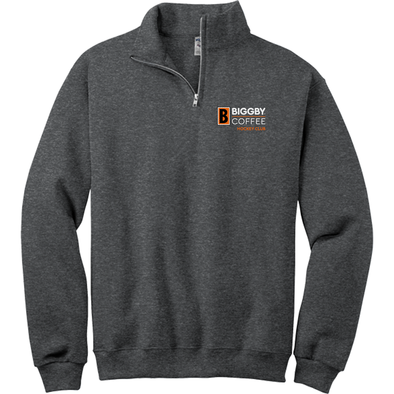 Biggby Coffee Hockey Club NuBlend 1/4-Zip Cadet Collar Sweatshirt