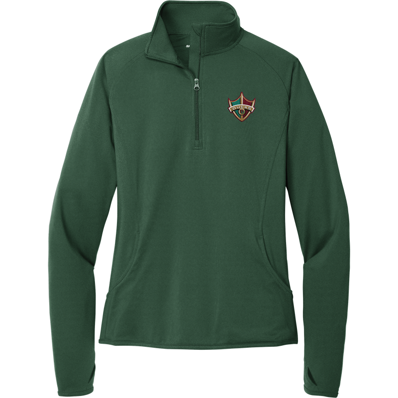 Delaware Ducks Ladies Sport-Wick Stretch 1/4-Zip Pullover