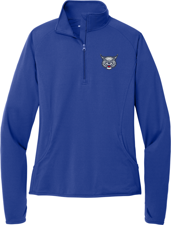 CT Bobcats Ladies Sport-Wick Stretch 1/4-Zip Pullover