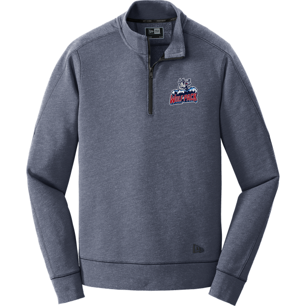 CT Wolfpack South New Era Tri-Blend Fleece 1/4-Zip Pullover